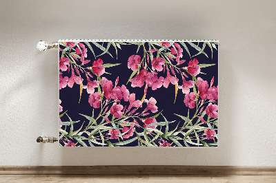 Magnetiskt radiatorskydd Akvarell blommor