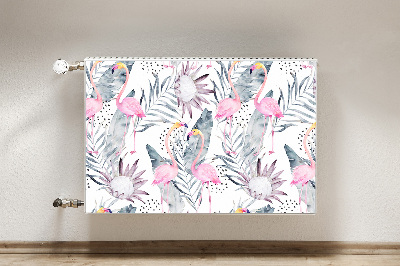 Magnetisk radiatorkåpa Flamingos