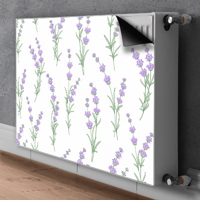 Magnetiskt radiatorskydd Lavendel blommor
