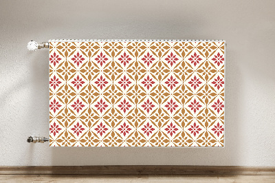 Magnetisk radiatorkåpa Blommönster