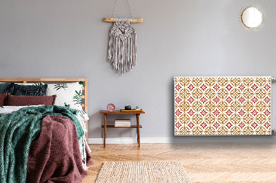 Magnetisk radiatorkåpa Blommönster