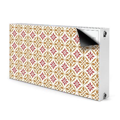 Magnetisk radiatorkåpa Blommönster