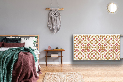 Magnetisk radiatorkåpa Blommönster