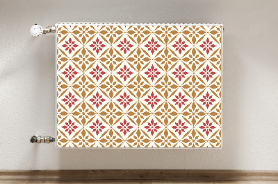 Magnetisk radiatorkåpa Blommönster