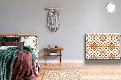 Magnetisk radiatorkåpa Blommönster