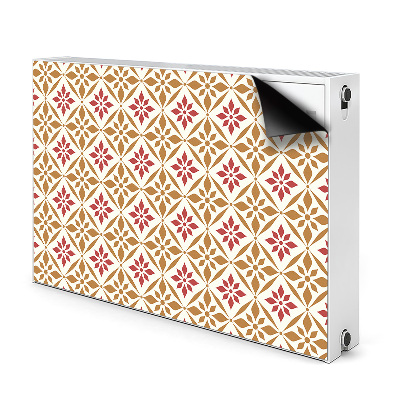 Magnetisk radiatorkåpa Blommönster