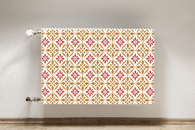 Magnetisk radiatorkåpa Blommönster