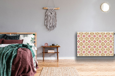 Magnetisk radiatorkåpa Blommönster