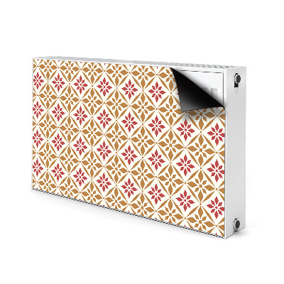 Magnetisk radiatorkåpa Blommönster