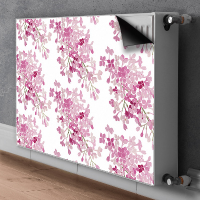 Magnetisk radiatorkåpa Rosa blommor