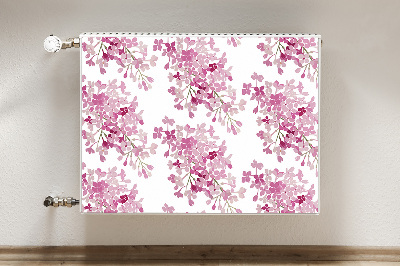 Magnetisk radiatorkåpa Rosa blommor