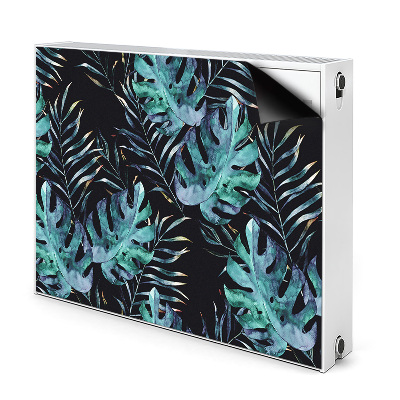 Magnetisk radiatorkåpa Mörka blad