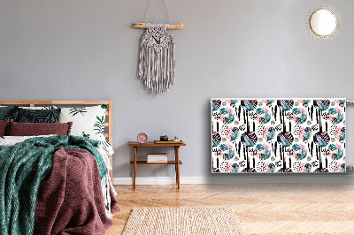 Magnetisk radiatorkåpa Abstrakt djungel