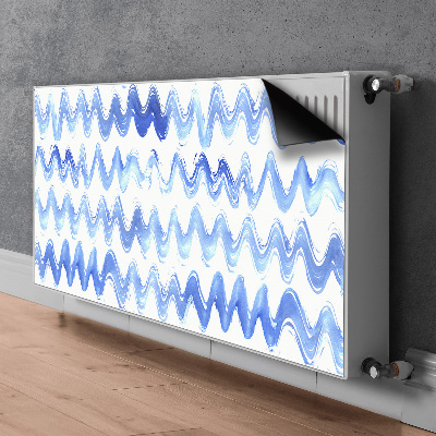 Magnetisk radiatorkåpa Akvarell vågor