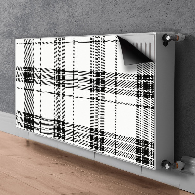 Magnetisk radiatorkåpa Rutigt mönster