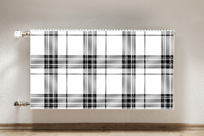 Magnetisk radiatorkåpa Rutigt mönster