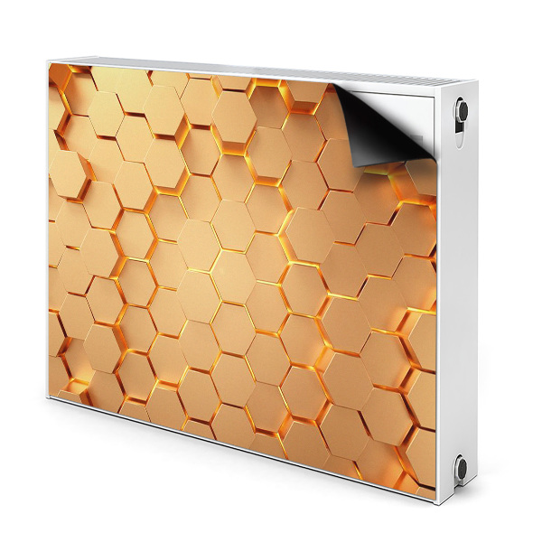 Magnetisk radiatorkåpa Honeycomb 3D-grafik