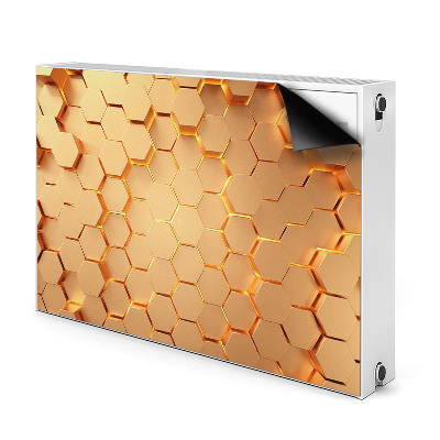 Magnetisk radiatorkåpa Honeycomb 3D-grafik