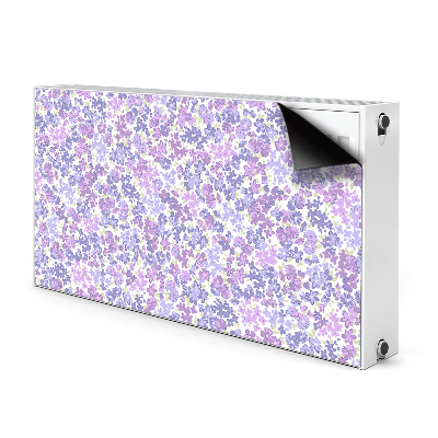 Magnetiskt radiatorskydd Ett fält av förgätmigej