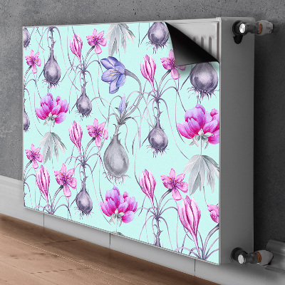 Magnetisk radiatorkåpa Krokusar med lök