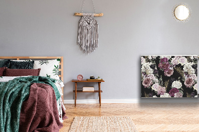 Magnetiskt radiatorskydd Romantiska blommor