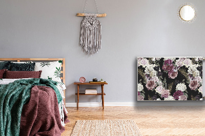Magnetiskt radiatorskydd Romantiska blommor