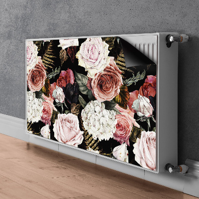 Magnetisk radiatorkåpa Barockblommor