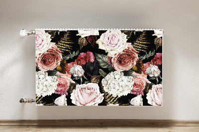 Magnetisk radiatorkåpa Barockblommor
