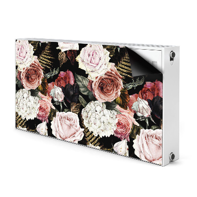 Magnetisk radiatorkåpa Barockblommor