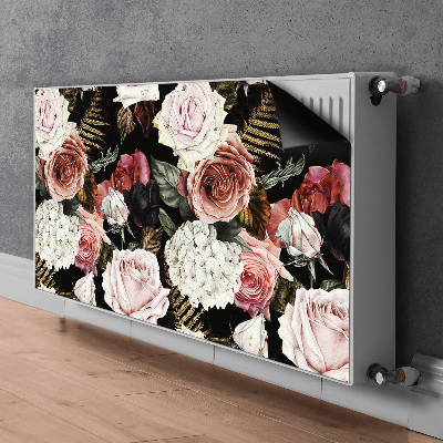 Magnetisk radiatorkåpa Barockblommor
