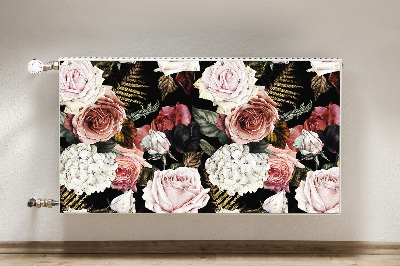 Magnetisk radiatorkåpa Barockblommor