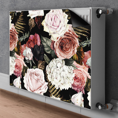 Magnetisk radiatorkåpa Barockblommor