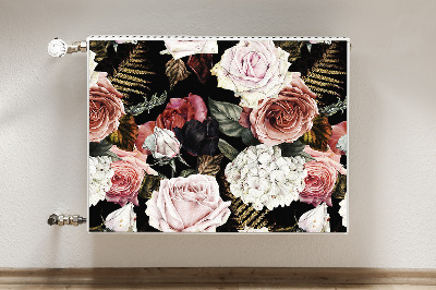 Magnetisk radiatorkåpa Barockblommor