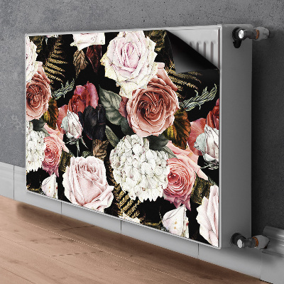 Magnetisk radiatorkåpa Barockblommor