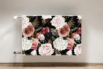 Magnetisk radiatorkåpa Barockblommor