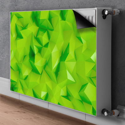 Magnetisk radiatorkåpa Grön abstraktion