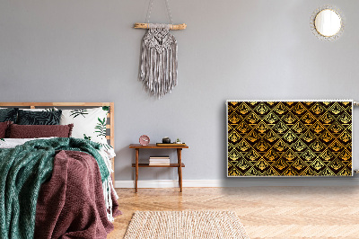 Magnetisk radiatorkåpa Art déco stil