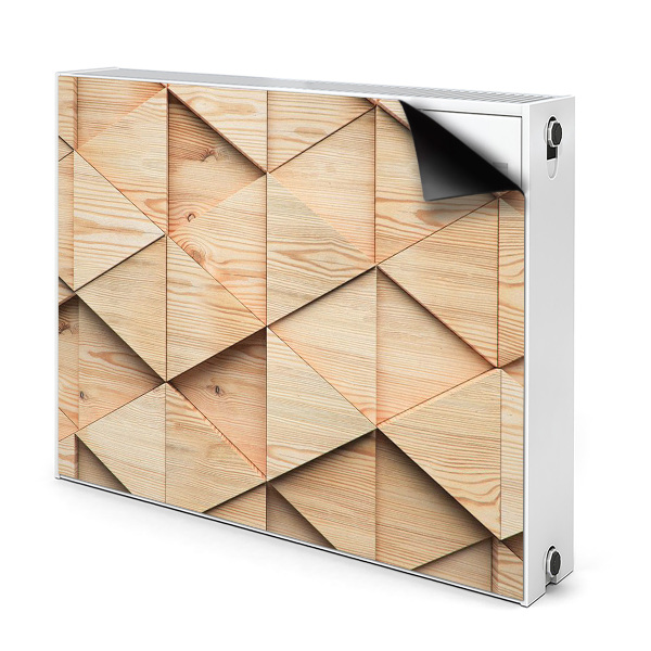 Magnetisk radiatorkåpa Trä 3D-mönster