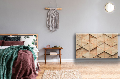 Magnetisk radiatorkåpa Trä 3D-mönster