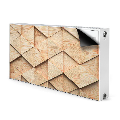 Magnetisk radiatorkåpa Trä 3D-mönster