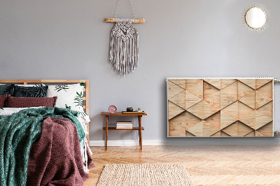 Magnetisk radiatorkåpa Trä 3D-mönster