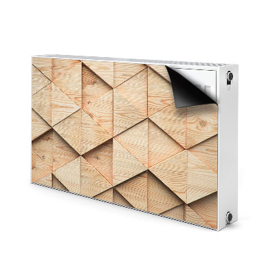 Magnetisk radiatorkåpa Trä 3D-mönster
