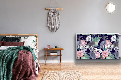 Magnetiskt radiatorskydd Fåglar i blommor
