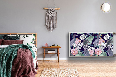 Magnetiskt radiatorskydd Fåglar i blommor