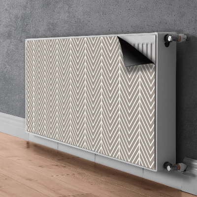 Magnetiskt radiatorskydd Fiskbensmönster