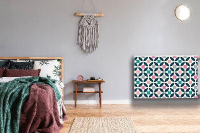 Magnetiskt radiatorskydd Pastell retro mönster