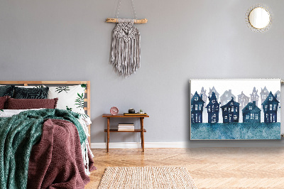 Magnetisk radiatorkåpa Stad på natten