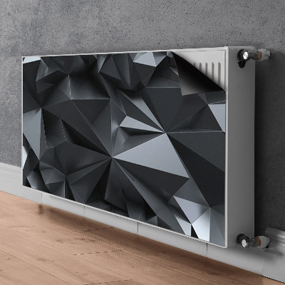 Magnetiskt radiatorskydd Svart 3D-mönster