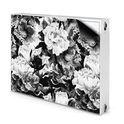 Magnetisk radiatorkåpa Svarta rosor
