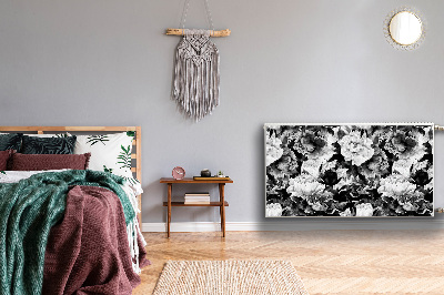 Magnetisk radiatorkåpa Svarta rosor